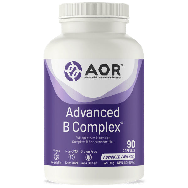 Advanced B Complex - Complexe de vitamines B à spectre complet avancé - 90 ou 180 capsules